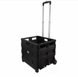 PACK-N-ROLL Portable 18 in. Plastic Utility Cart