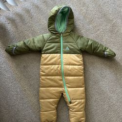 Nike Infant Hooded Snowsuit 18M  Quilted Full-Zip Fleece