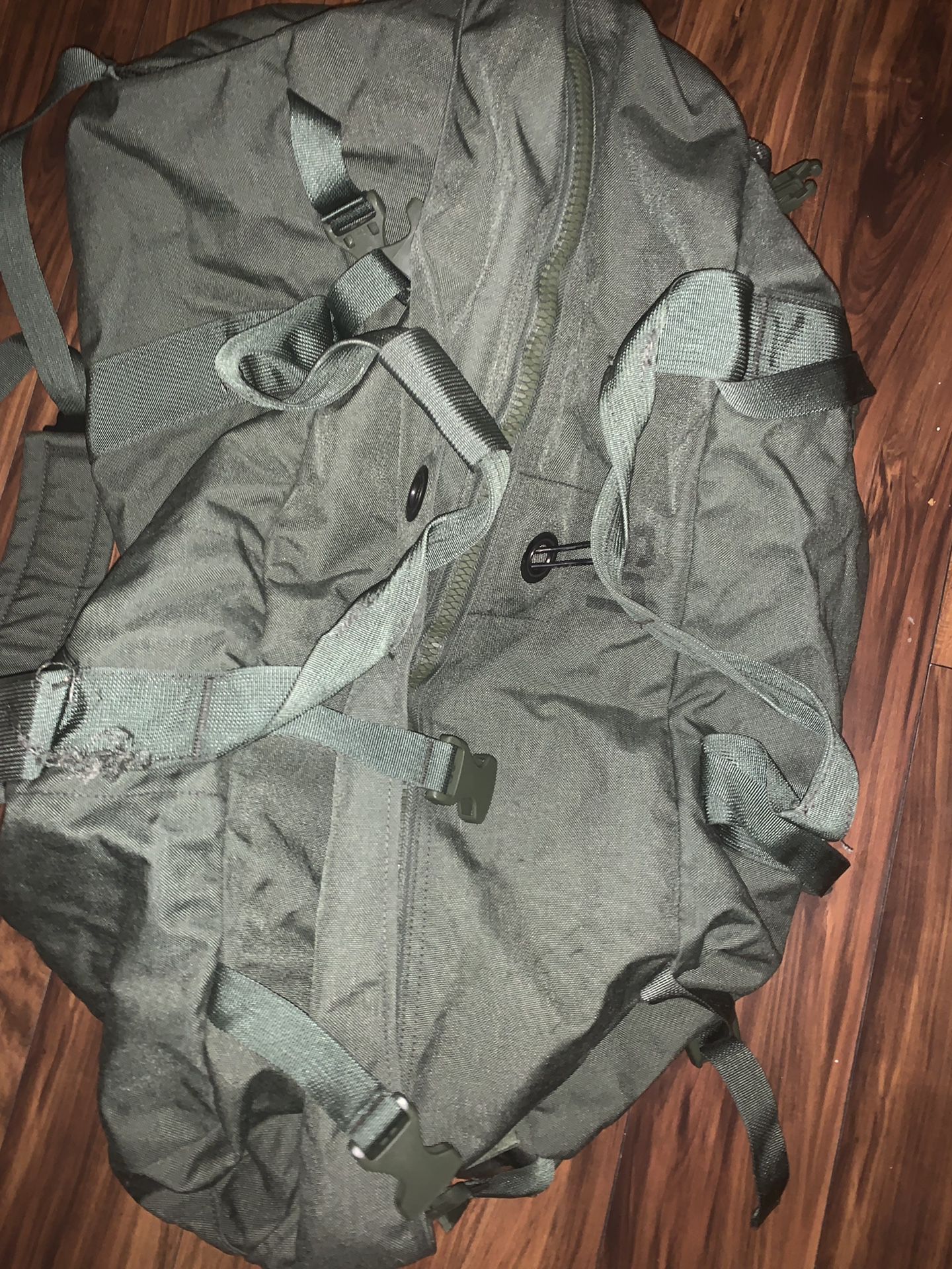 Army green duffle bag $8 low price