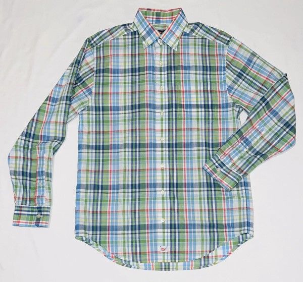 Vineyard Vines Classic Fit Murray Shirt Plaid Cotton Casual Mens Button Down Top Size M Medium