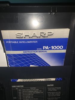 Sharp Portable Intelliwriter