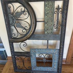 Antique Wrought Iron Wall Decor