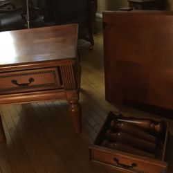 Two Beautiful  Vintage  Tables  27” Long X 25” Wide  X 23” Tall