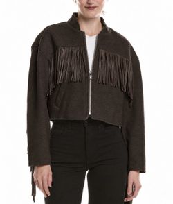 Brown Western Cowboy Fringe Jacket – Size XS