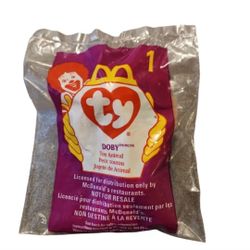 Vintage 1998 McDonald's Doby Toy Animal #1 New