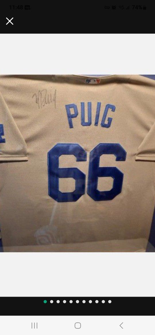 Autographed Yasiel Puig Jersey for Sale in Santee, CA - OfferUp