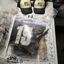 UCF Central Florida Knights Football Team Autograph Signed Hats Posters