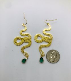 Gold Snake earrings 