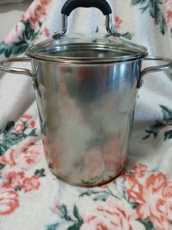 Stainless Steel Stock/Pasta Pot with Glass Lid