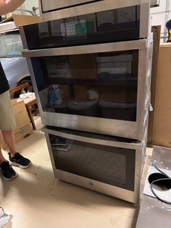 GE Profile Double Wall Oven + Built-In Microwave Combo, Smart WiFi, Stainless