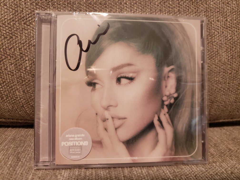 Ariana Grande signed Positions CD Sealed