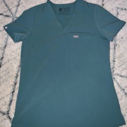 FIGS Women’s Scrub Top Size XS Catarina One Pocket Hydrogreen PO1367