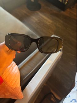 Prada PR17WF 4920 1AB5S01453 Women's Sunglasses 49 mm Black / Dark Grey Lens