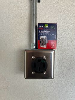 Level 2 EV outlet nema 1450 Tesla wall connector Charger install