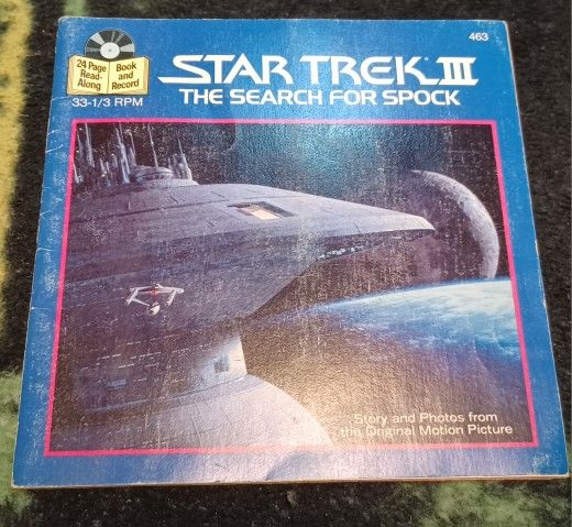 Star Trek Record And Read Along Book 1984 Search For Spock Captain Kirk