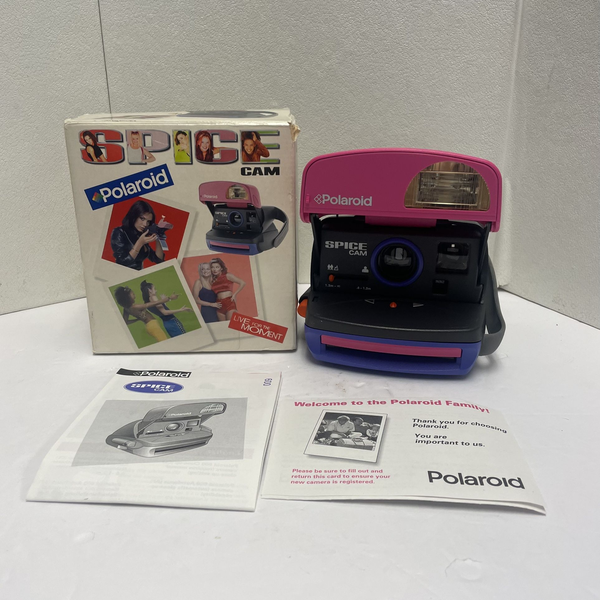 Vintage Polaroid 600 Spice Cam Spice Girls 1997 with Box - Rare - Read - Tested