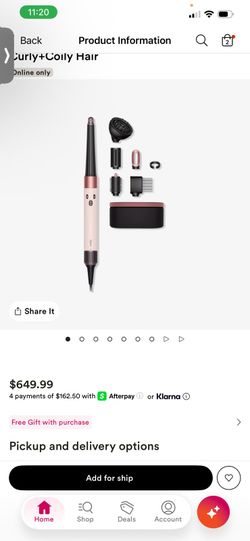 Dyson Airwrap Curly + Coily Hair Styler Set