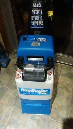 Rug Doctor Mighty Pro comes with upholstery cleaning used