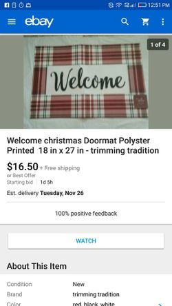 Welcome doormat brand new