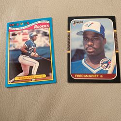 1987 Donruss And 1988 Topps Collectors Edition Fred Mcgriff 