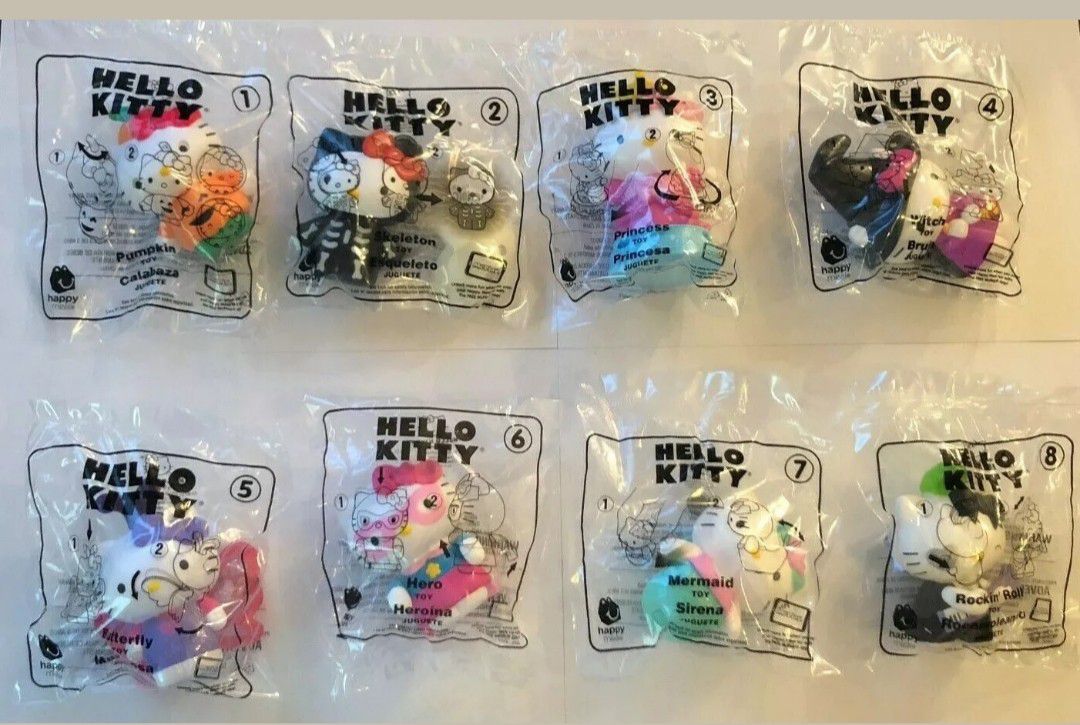 McDonalds 2019 Hello Kitty Complete Set of 8 Toys