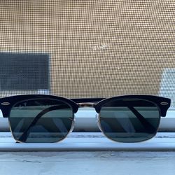 RayBan Clubmaster Square Legend Gold