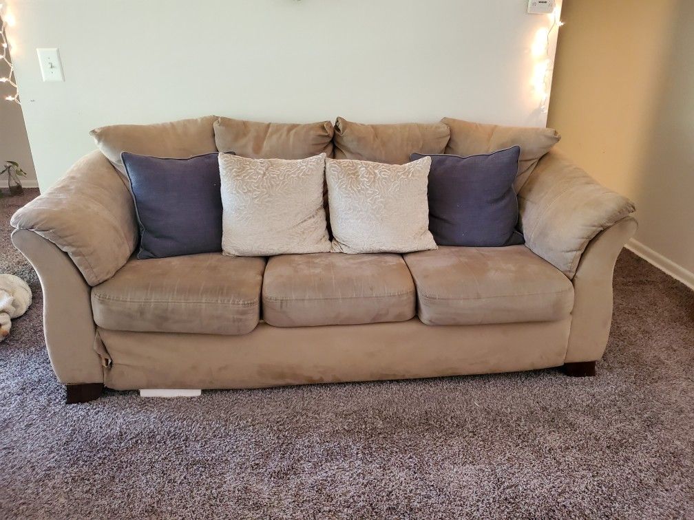 Full-size Beige Couch
