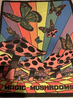Vintage “Magic mushrooms” Wall Hanging