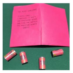 Used Vintage The Pepsi Challenge With Tab Soda Rattle Bars 