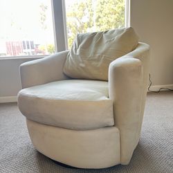 Living Room Chair, Swivels And Rocks 