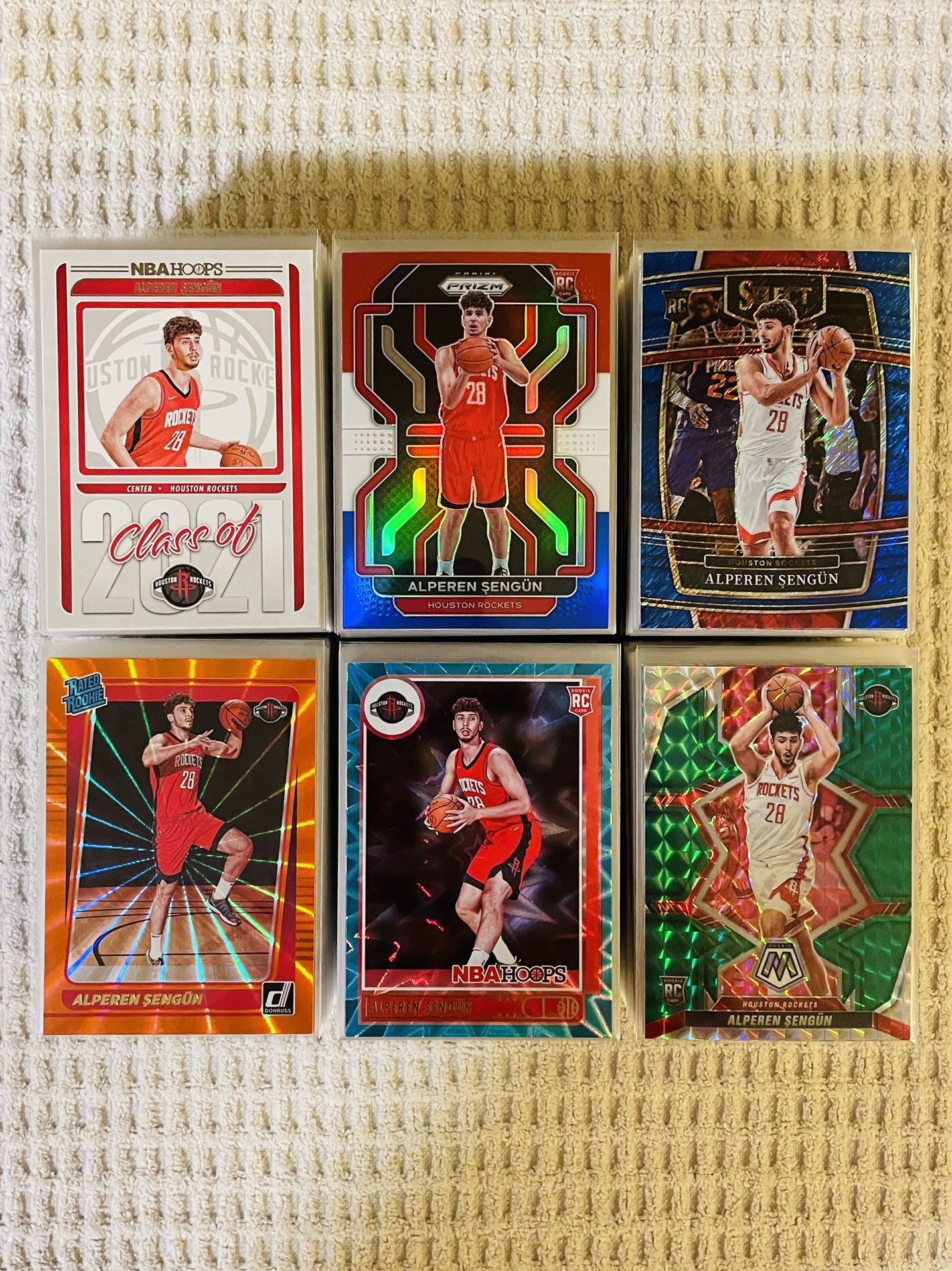 Houston Rockets 385 Card Basketball Lot! Rookies, Prizms, Parallels, Autographs, Memorabilia, Case Hits, Short Prints, Variations & More!