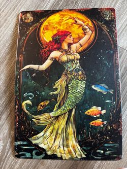 Mermaid Art Nouveau Decorative Metal Sign