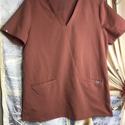 Figs Women’s Casma Three Pockets Scrub Shirt Size Small 