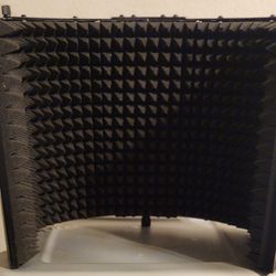 Foldable Studio Microphone Isolation Shield 