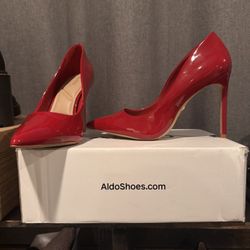 Aldo Red Patent Heels – Size 8.5 – Never Worn