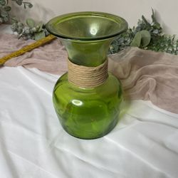 Handmade in Spain Recycled Glass Aged Bottledd Vase 