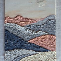 Original 3-D Mixed Media On Canvas 