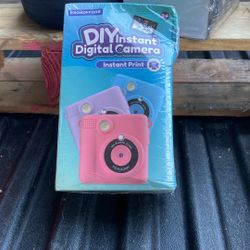 DIY Instant Digital Camera For Kids 3+ Sealed Box Blue