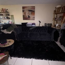 Love seat and sofa and 4 dinning room chairs