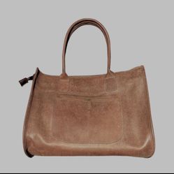 Handmade Genuine Leather Tote Bag - Made in Ethiopia - Spacious Everyday Use Handbag