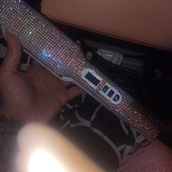 Straightner With Bling Handcraf Rhinestones