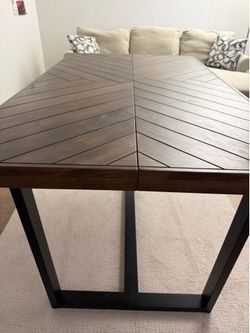 Wooden dining table