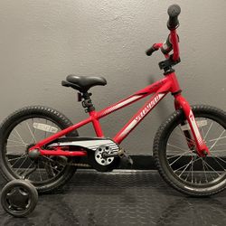 Specialized Hotrock 16 Kids Bike Coaster With Training Wheels Like New 
