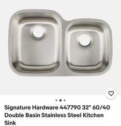 Signature Hardware kitchen sink