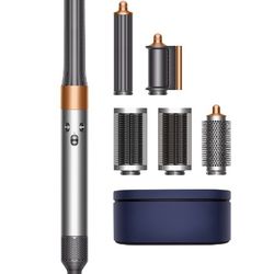 Dyson - Airwrap™ multi-styler and dryer Straight+Wavy in Nickel/Copper with additional small round brush