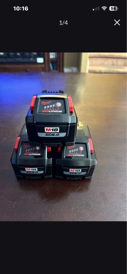 Milwaukee M18 High Output XC6.0 Batteries   $65 each .