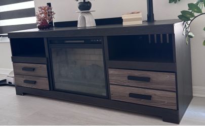 TV Stand with Electric Fireplace