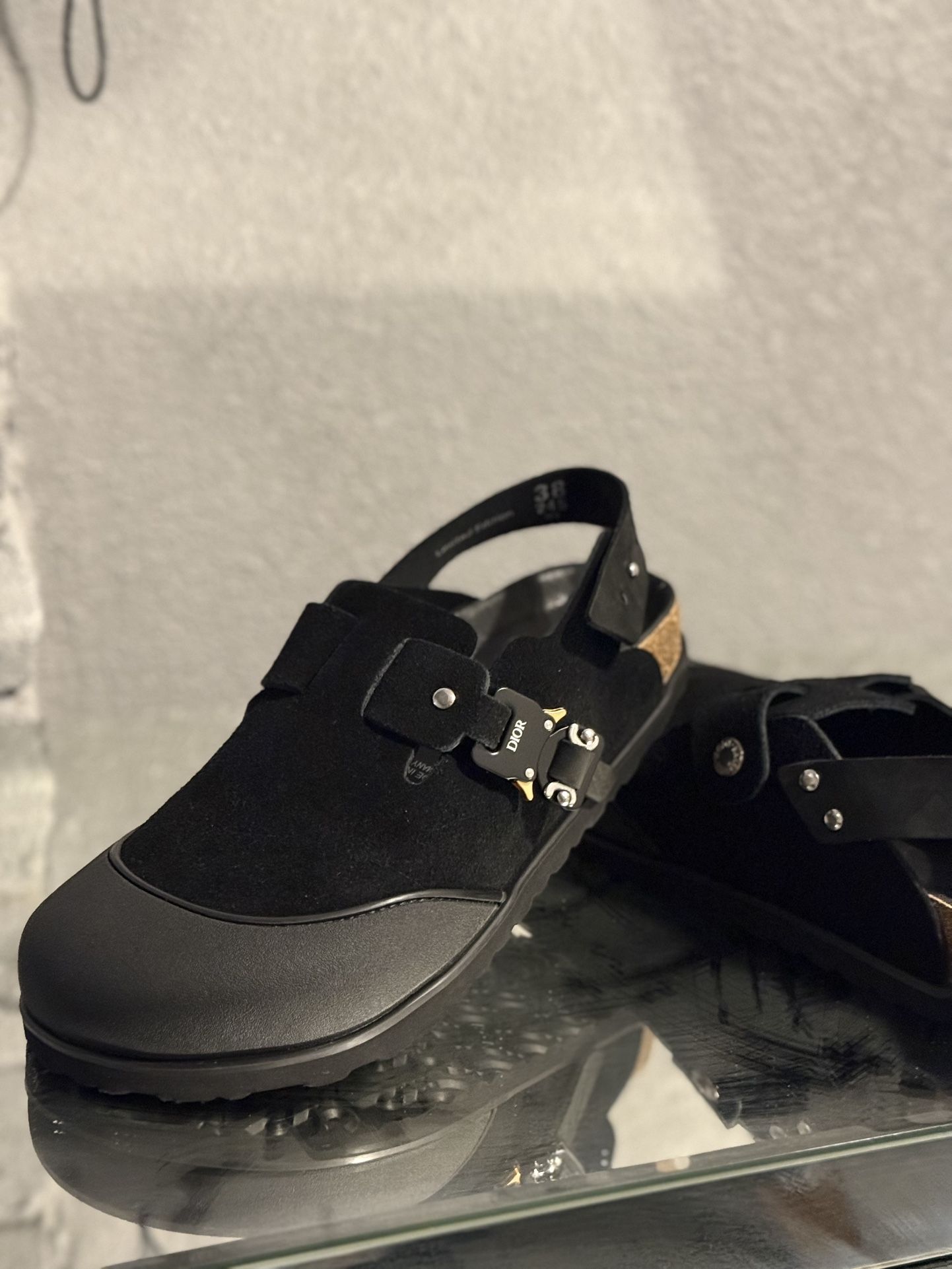 Dior Birkenstock Tokio Mule Clogs Women’s Size Eu38 7slip On Clips shoes