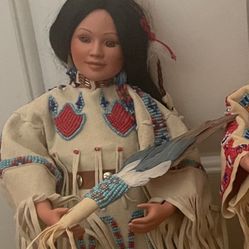 Vintage Danbury Mint's Native American Brides Yellow Moon by Judy Belle NIB 1992