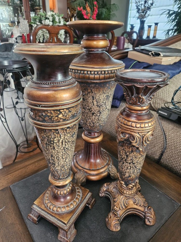 Set Of 3 Candle Holders